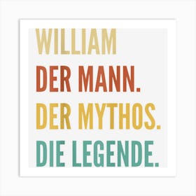 Funny German First Name Design William Art Print