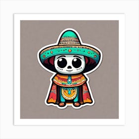 Day Of The Dead Skeleton 3 Art Print