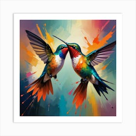 Hummingbirds Art Print 1 Art Print