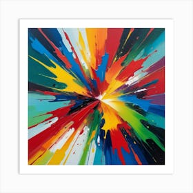 Burst Paintings Art Print Art Print