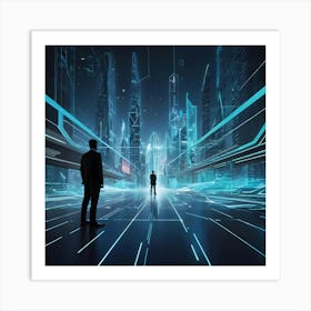 Futuristic City 7 Art Print