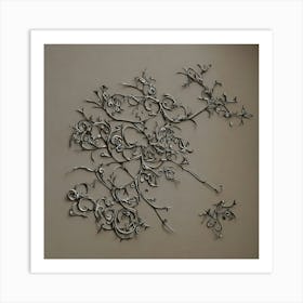 Abstract Floral Wall Art 1 Art Print