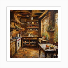 Old Country Kitchen Art Print