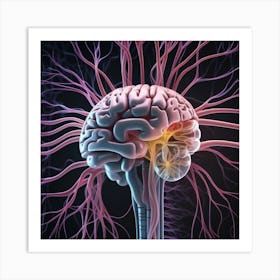 Brain And Spinal Cord 13 Art Print