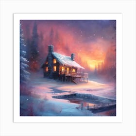 Warm Winter Light Art Print