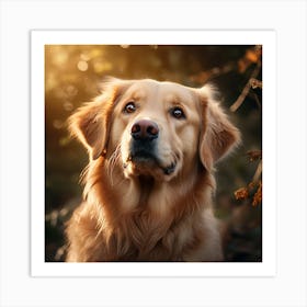 Golden Retriever Dog 1 Art Print