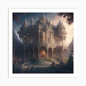 Fantasy Kingdom Palace Art Print