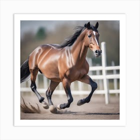 Galloping Horse 1 Art Print