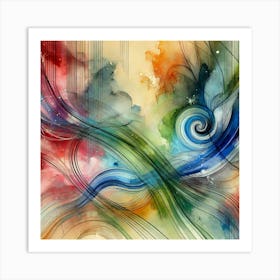 Abstract Painting 5 Art Print