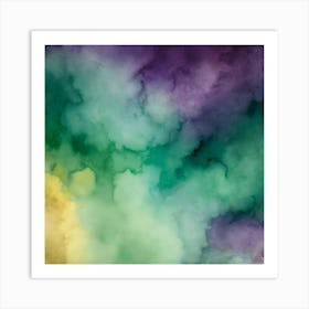 Abstract Watercolor Background 1 Art Print