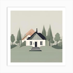 House In The Woods 1 Art Print