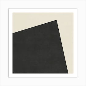Minimalist Abstract Geometries - BW03 Art Print