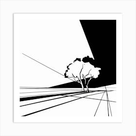 Tree Road Art Print