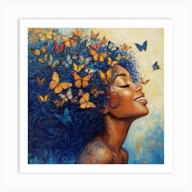 Butterfly Girl 36 Art Print