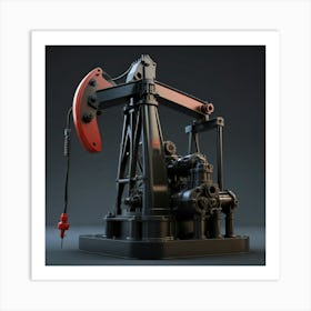 Default Create Unique Design Of Crude Oil Pump 1 Art Print