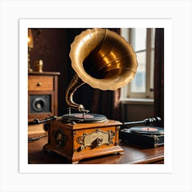 The Sound of Nostalgia: Rediscovering the Gramophone Art Print