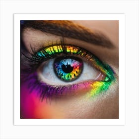 Rainbow Eye Art Print