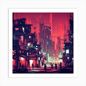 Futuristic City 2 Art Print