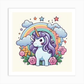 Unicorn 74 Art Print