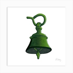 Green Bell Art Print