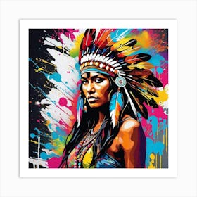 Indian Woman Art Print