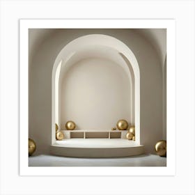 Gold Ball Room Art Print