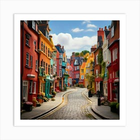 Firefly Bending Uk Street In Whimsical Claymation Style 57661 Art Print