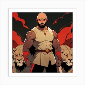 King Of Lions 1 Art Print