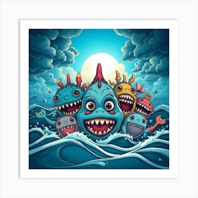 Monsters In The Sea 8 Poster