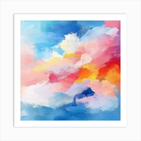 Abstract Clouds Canvas Print Art Print