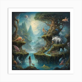 Fairytale Land Painting Art Print