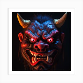 Demon Mask 2 Art Print