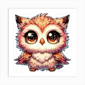 Cute Owl 4 Art Print