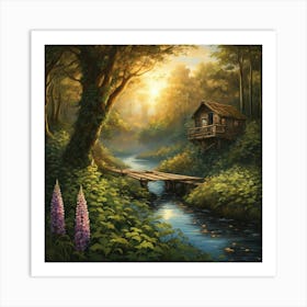 House In The Woods Art Print