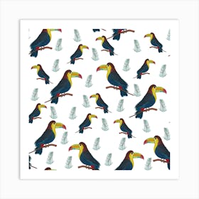 Tropical Toucan Birds Art Print