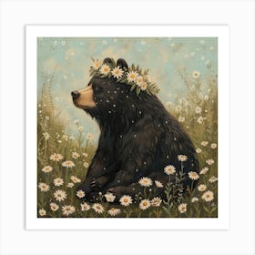 Bear Fairycore Painting 3 Art Print