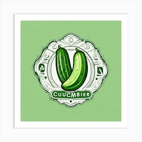 Cucumber As A Logo (5) Art Print