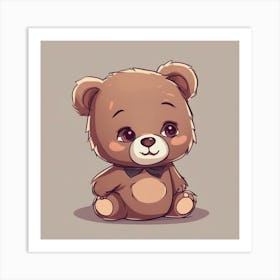 Cute Teddy Bear Art Print