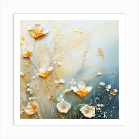 Abstract Of Flowers Art Print