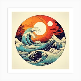 Great Wave Off Kanagawa 12 Art Print