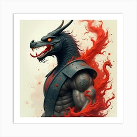 Mortal Kombat Ninja Fighter Concept Art (15) Art Print