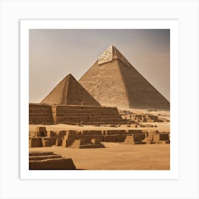 Pyramids Of Giza Art Print