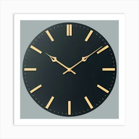 Wall Clock 4 Art Print