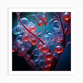 Translucent Filament Microtubule Predatory Berries Art Print