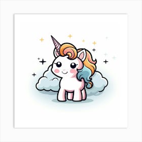 Cute Unicorn 41 Art Print