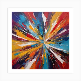 Abstract Burst 1 Art Print