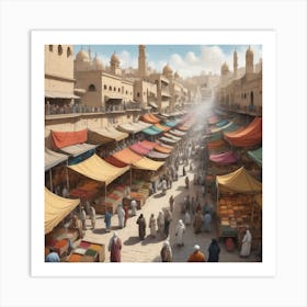 Egyptian Market art 1 Art Print