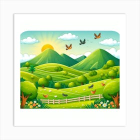 Natural Scenery Art Print