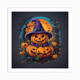 Halloween Pumpkins 11 Art Print