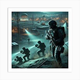 Venusian Commandos Deep Strike Converted Art Print